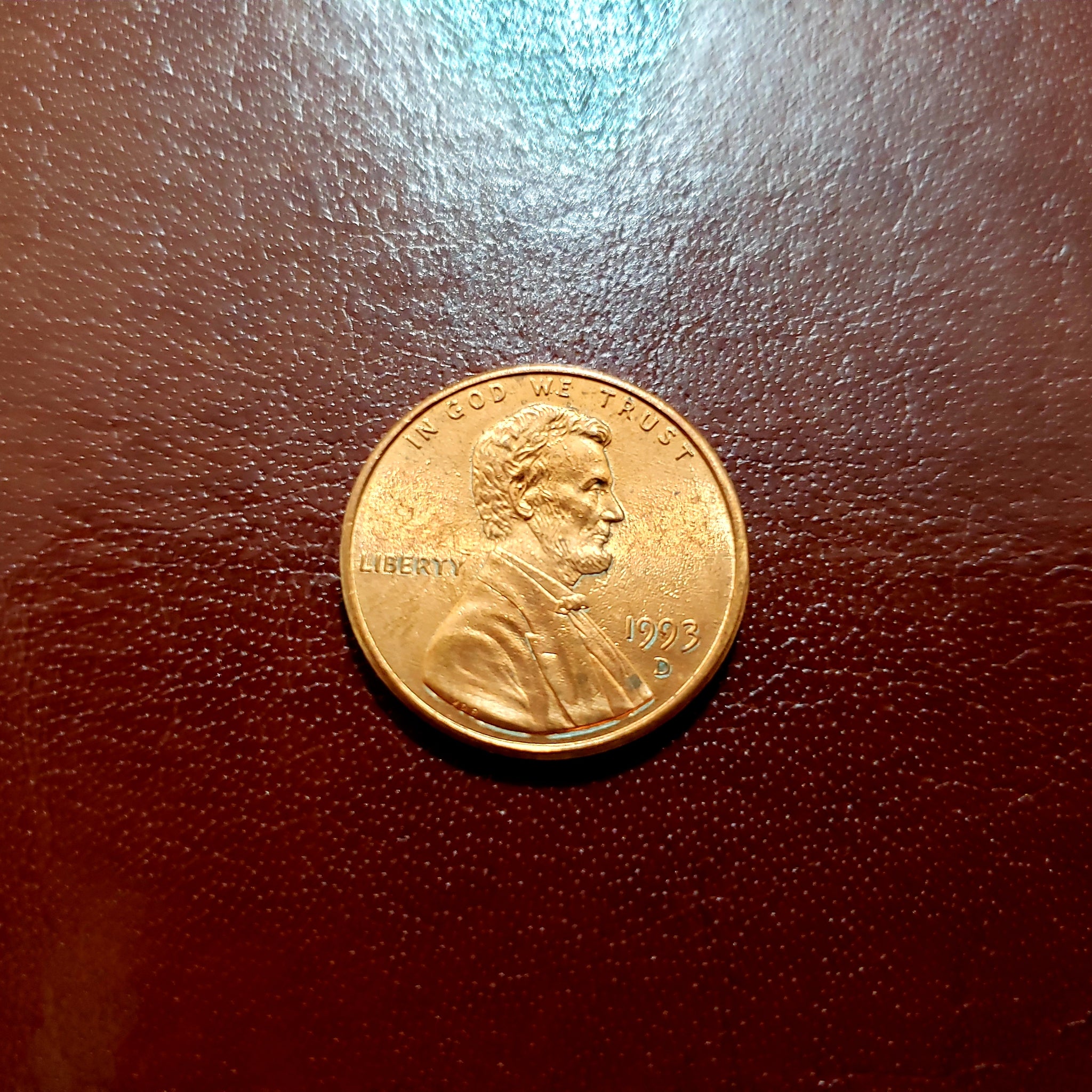 1993 D Lincoln Memorial Cent Penny