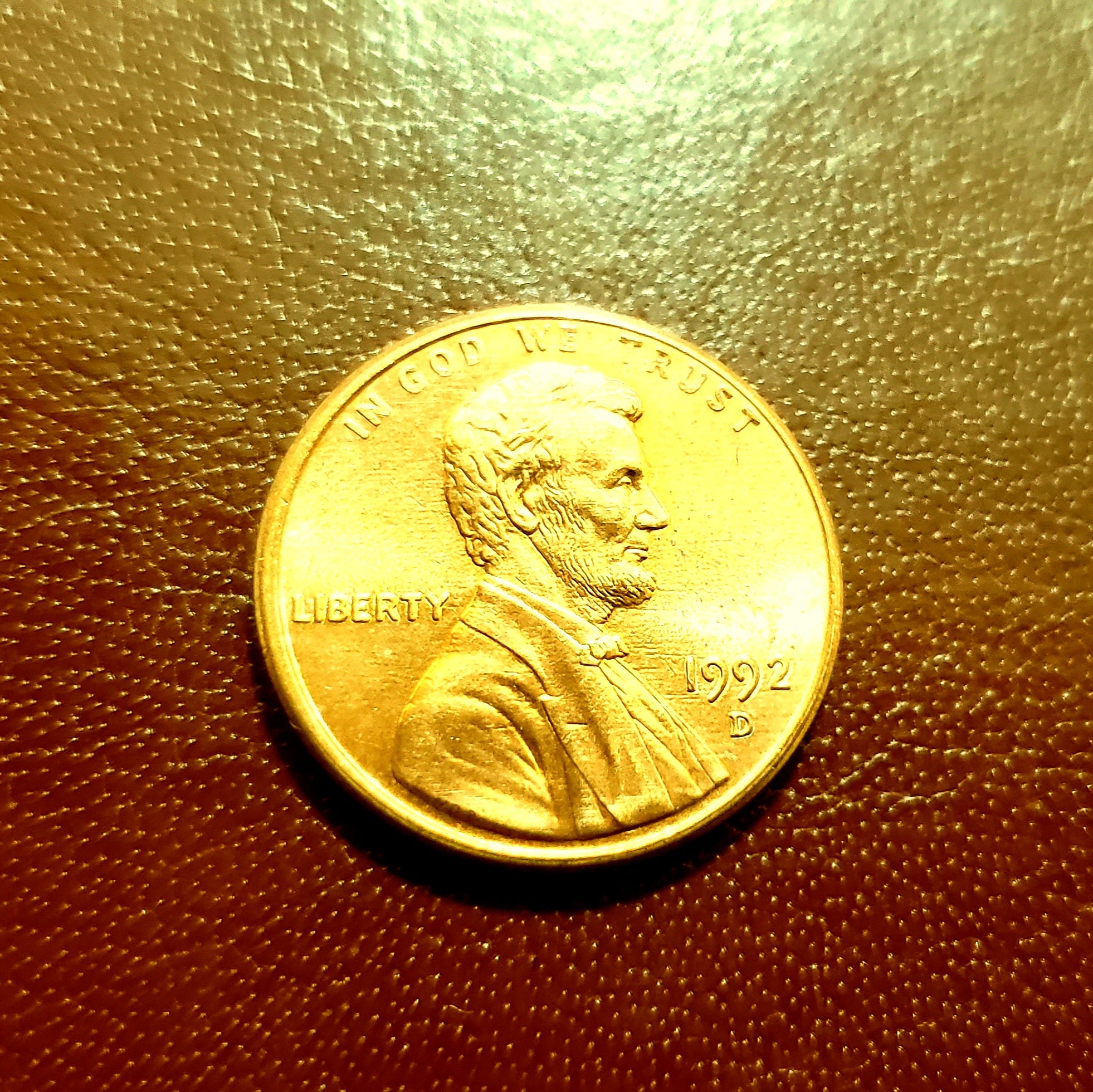 1992 D Lincoln Memorial Cent Penny